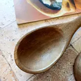 ملاقه چوبی دستساز بارلی مدل دیارا مناسب خورشت 27 سانتی چوب گردو کد bar0252