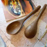 ملاقه چوبی دستساز بارلی مدل دیارا مناسب خورشت 27 سانتی چوب گردو کد bar0252