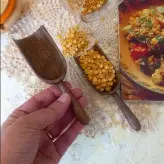 سرتاس چوبی دستساز بارلی مناسب پیمانه حبوبات و شکر و آرد (1عدد) 13 سانتی چوب گردو کد bar0287