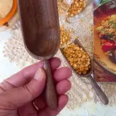 سرتاس چوبی دستساز بارلی مناسب پیمانه حبوبات و شکر و آرد (1عدد) 13 سانتی چوب گردو کد bar0287