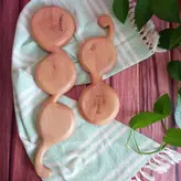 ملاقه چوبی دستساز بارلی مناسب جهیزیه عروس چوب گردو 25 سانتی (1عددی) کد bar0086