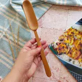 همزن و لیسه چوبی دستساز بارلی مدل دو طرفه 27 سانتی چوب گردو کد bar0179