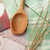 قاشق چوبی دستساز بارلی مناسب پخت و پز و آجیل خوری چوب توسکا 27 سانتی کد bar0214