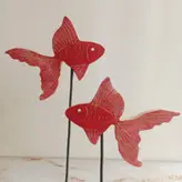 کفگیر چوبی دستساز بارلی تخت و باریک چوب بلوط 24 سانتی کد bar0196