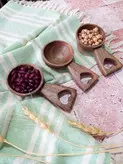 قاشق آجیل خوری چوبی دستساز بارلی مدل سیتا کد bar0282 مدل پرفروش امسال کم عمق قیمت عالی