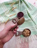 قاشق آجیل خوری چوبی دستساز بارلی مدل سیتا کد bar0282 مدل پرفروش امسال کم عمق قیمت عالی