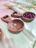 قاشق آجیل خوری چوبی دستساز بارلی مدل سیتا کد bar0282 مدل پرفروش امسال کم عمق قیمت عالی