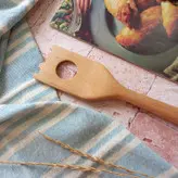 کفگیر چوبی دستساز بارلی مناسب جهیزیه عروس چوب راش 26 سانتی کد bar0069