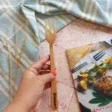 قاشق چوبی دستساز بارلی مناسب جهیزیه عروس چوب گردو 21 سانتی کد bar0044
