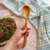 قاشق آجیل خوری دست ساز بارلی 22 سانتی چوب راش کد bar0146