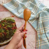 قاشق آجیل خوری دست ساز بارلی 22 سانتی چوب راش کد bar0146
