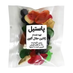 پاستیل حلال گاوی 150 گرمی در اشکال مختلف