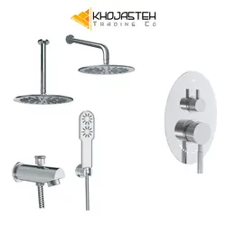 ست شیرآلات حمام و توالت توکار برند شودر مدل روگن