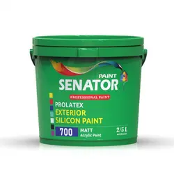 رنگ اکریلیک نیمه براق سناتور (Pro-Latex) کد 700 حلب ۱۸/۶ کیلوگرم