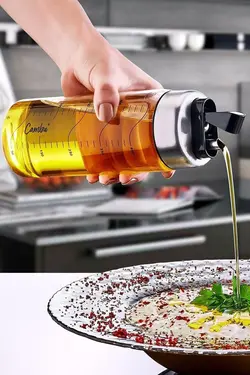 بطری روغن،آبلیمو‌ و سرکه استوانه ای