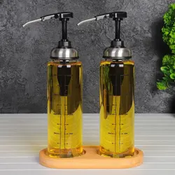 بطری پیرکس روغن و سرکه و آبلیمو پمپی