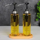 بطری پیرکس روغن و سرکه و آبلیمو پمپی