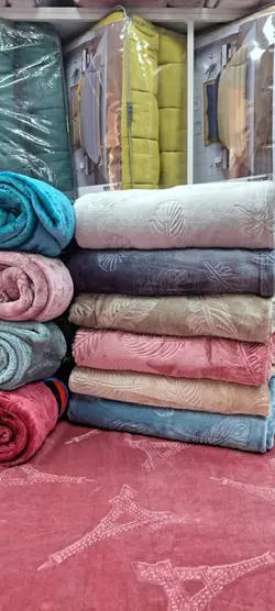 پتو مسافرتی دونفره طرح پر