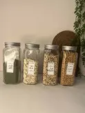 شیشه حبوبات (بزرگ .متوسط.کوچک)