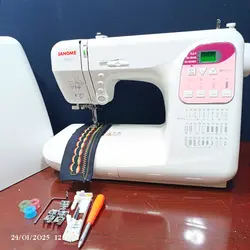 چرخ خیاطی ژانومه ۱۹ مدل دوخت (قیچی دار) مدل Y_201Dx