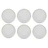 پیش دستی شرکت صنایع چینی تقدیس مدل گرد خط طلا کد 19 بسته 6 عددی