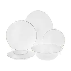 سرویس غذاخوری 26 پارچه فرانسوا طرح صدف