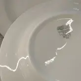 سرویس غذاخوری 28 پارچه چینی زرین ایران سری ایتالیا اف مدل سپید صدف درجه یک