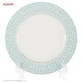 سرویس 102 پارچه چینی زرین ایران سری ایتالیا اف مدل سپید صدف درجه یک