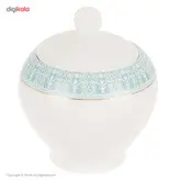 سرویس 102 پارچه چینی زرین ایران سری ایتالیا اف مدل سپید صدف درجه یک