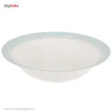 سرویس 102 پارچه چینی زرین ایران سری ایتالیا اف مدل سپید صدف درجه یک