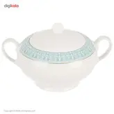 سرویس 102 پارچه چینی زرین ایران سری ایتالیا اف مدل سپید صدف درجه یک