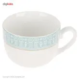 سرویس 102 پارچه چینی زرین ایران سری ایتالیا اف مدل سپید صدف درجه یک