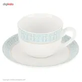 سرویس 102 پارچه چینی زرین ایران سری ایتالیا اف مدل سپید صدف درجه یک