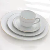 سرویس غذاخوری 28 پارچه چینی زرین ایران مدل سپید صدف درجه یک