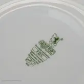 بشقاب غذاخوری چینی زرین ایران مدل ایتالیا 25 سپید صدف درجه عالی بسته 6 عددی