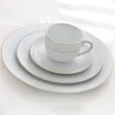 سرویس چای خوری 12 پارچه چینی زرین ایران مدل ایتالیا اف 8 سپید صدف درجه سه