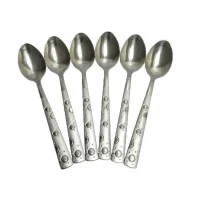 قاشق مربا خوری مدل ترنم کد 25 مجموعه 6 عددی