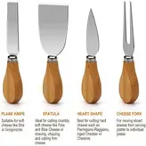 ست کارد سرو پنیر 4 پارچه کد 20006