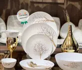 . سرویس جدید اپال طرح درخت طلایی لبه طلایی تولید