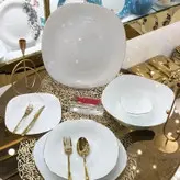 سرویس پذیرایی اوپال چهارگوش برند: دینو نوع گل: دور طلائی