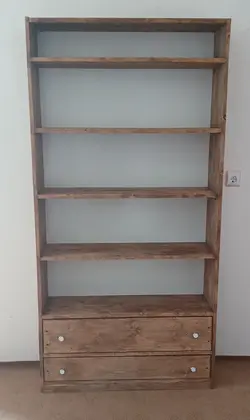 کتابخانه وکمد تمام چوب روس ابعاد ۲در یک(ماتولید کننده هستیم روند آماده سازی این محصول ۷روز است لطفا شکیبا باشید)