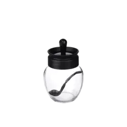 بانکه شیشه ای قاشق دار مدل Marken Spice Jar برند تیتیز پلاستیک ترکیه در 2 رنگ مختلف _ شناسه کالا : Kc-264