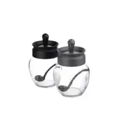 بانکه شیشه ای قاشق دار مدل Marken Spice Jar برند تیتیز پلاستیک ترکیه در 2 رنگ مختلف _ شناسه کالا : Kc-264