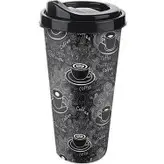 لیوان کافی سایز بزرگ مدل Big Coffee Cup با حجم ۶۵۰ml برند تیتیز پلاستیک ترکیه در 4 طرح مختلف _ شناسه کالا : AP_9220