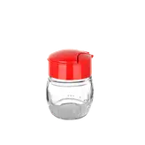 نمکدان تکی شیشه ای سایز کوچک مدل Perla Salt Shaker برند تیتیز پلاستیک ترکیه در ۳ رنگ مختلف _ شناسه کالا : KC_204