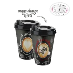 لیوان کافی 3 بعدی سایز کوچک مدل 3D Coffee Cup با حجم ۴۰۰ml برند تیتیز پلاستیک ترکیه در ۲ طرح مختلف _ شناسه کالا : AP_9051