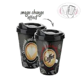 لیوان کافی 3 بعدی سایز کوچک مدل 3D Coffee Cup با حجم ۴۰۰ml برند تیتیز پلاستیک ترکیه در ۲ طرح مختلف _ شناسه کالا : AP_9051