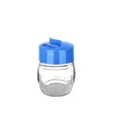 نمکدان تکی شیشه ای سایز کوچک مدل Curve Salt Shaker برند تیتیز پلاستیک ترکیه در ۳ رنگ مختلف _ شناسه کالا : KC_202