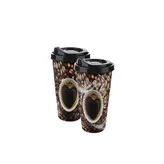 لیوان کافی 3 بعدی سایز بزرگ مدل 3D Big Coffee Cup با حجم 650ml برند تیتیز پلاستیک ترکیه _ شناسه کالا : AP_9052