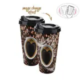لیوان کافی 3 بعدی سایز بزرگ مدل 3D Big Coffee Cup با حجم 650ml برند تیتیز پلاستیک ترکیه _ شناسه کالا : AP_9052